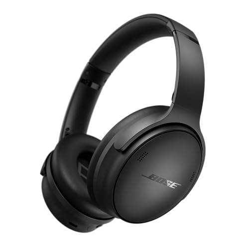 Bose QuietComfort Wireless Noise Cancelling Headphones, Bluetooth Over Ear Headphones with Up To 24 Hours of Battery Life, Black Amazon