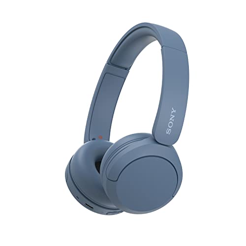 Sony WH-CH520L Wireless Bluetooth Headphones - Up to 50 Hours Battery Life with Quick Charge Function, On-Ear Model - Matte Blue Amazon