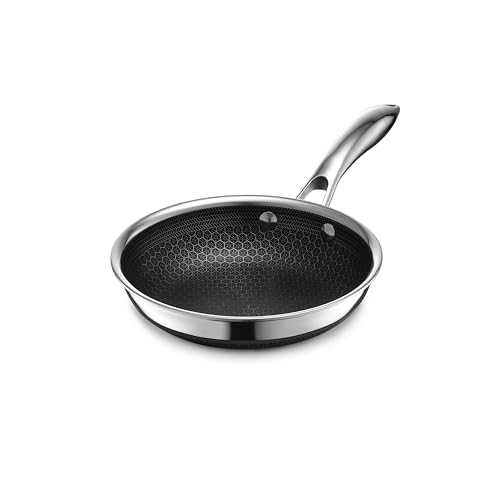 HexClad Hybrid Nonstick 7-Inch Fry Pan, Stay-Cool Handle, Dishwasher and Oven Safe, Induction Ready, Compatible with All Cooktops Amazon
