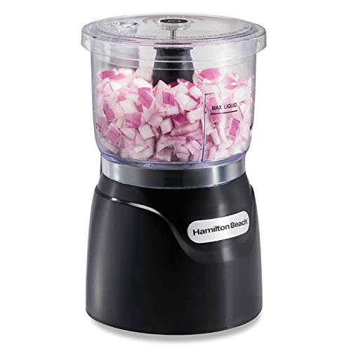 Hamilton Beach Electric Black Vegetable Chopper & Mini Food Processor, 3-Cup, 350 Watts, for Dicing, Mincing, and Puree Amazon