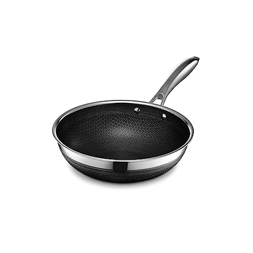 HexClad Hybrid Nonstick Wok, 10-Inch, Stay-Cool Handle, Dishwasher Safe, Induction Ready, Compatible with All Cooktops Amazon