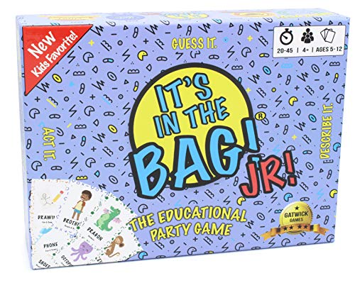 It's in The Bag! Jr. - A Charades Game for Kids and Family! - Interactive Picture Charades Board Games for Family Night, Board Games for Kids 4-6/6-8/8-12 - Games for Family Game Night with Kids Amazon