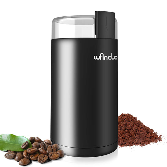 Coffee Grinder, Wancle Electric Coffee Grinder, Quiet Spice Grinder, One Touch Coffee Mill for Beans, Spices and More, with Clean Brush Black Amazon