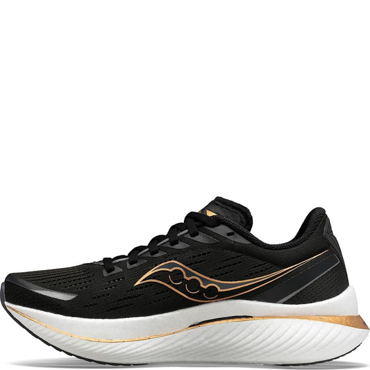 Saucony Women's Endorphin Speed 3 Running Shoe, Black/GOLDSTRUCK, 9 Amazon